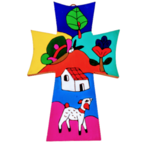 Croce Paisaje Gotica cm 12