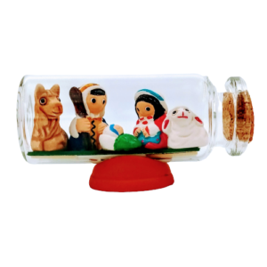 Presepe in Bottiglietta 5 figure cm 6