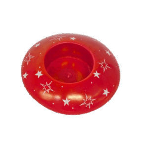 Portacandela Stars rosso cm8