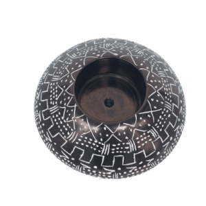 Portacandela Disc Mali Black cm10