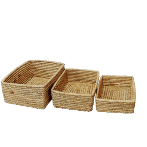 S/3 cesti FP rettangolari - L cm39/34/31