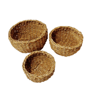 S/3 cesti Hogla tondi - D cm 27/23/19