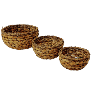 S/3 Cesti Hogla LF affusolati - D cm28/21/16