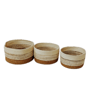 S/3 Cesti Juta/SG cilindro -  D cm30/25/22
