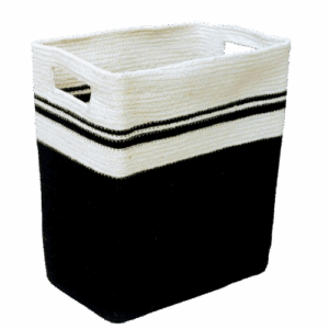 Cesto portariviste juta toni grigio cm38x23 - H cm40