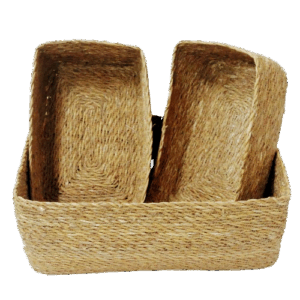 S/3 Cesti SG rettangolari componibili - L cm34  - H cm13