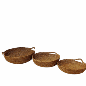 S/3 Cesti SG tondi  manici- D cm35/30/27