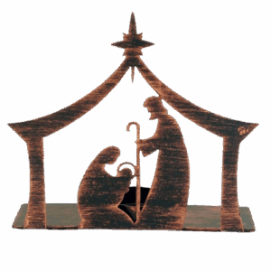 Presepe portalumino capanna 8x4.5x16cm