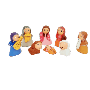 Presepe Musicanti 8 pz cm6,5
